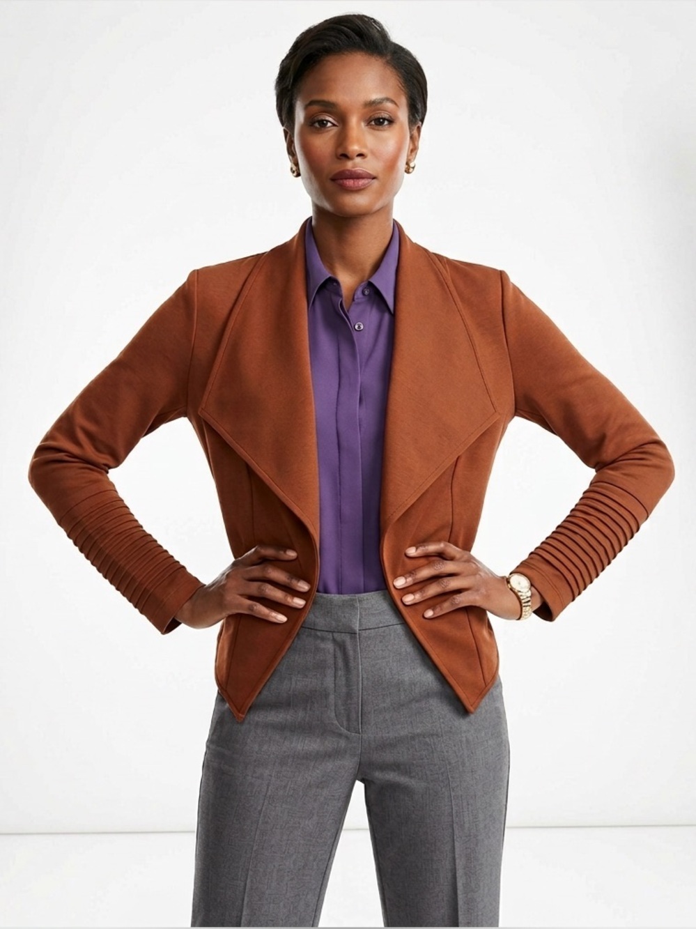 SHEIN Frenchy Women Spring/Autumn Casual Jacket With Large Lapel Co…